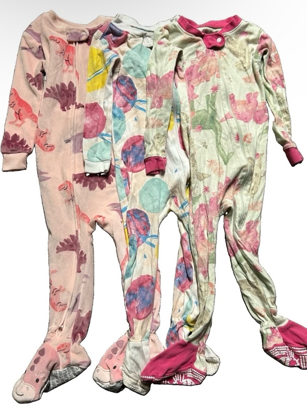 Toddler Girl Footie Pajamas Burt’s Bees Baby Size 12-18 Months